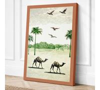 Desert Passage Minimalist Canvas Wall Art Print 30x20 Inch