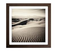 Desert Photograph No.1 Framed Print | 18x18 Inch Walnut Framed Wall Art | Ready to Hang | Modern Landscape Picture | Living Room Bedroom Lounge Office