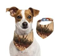 Desert Plant Dog Bandanas,Summer Bandanas for Dogs Washable Adjustable Dog Triangle Scarf Bibs Cute Pet Bibs for Medium Large Dogs Puppy and Cats Medium