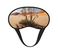 Desert Plant Sleep Mask Soft Comfortable Eye Mask with Adjustable Strapblackout Eye Sleep Shade Cover for Women Girls Men Travel Yoga Nap Shift Work