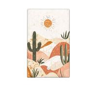 Desert Plants Light Switch Cover Plates/Outlet Covers, Warm Beige and Terracotta Wall Accents, Thermoplastic Wall Plates, Standard Size Blank Cover Plate