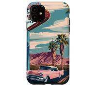 Desert Road Trip Retro Car to the Heart Fabulous Las Vegas Case for iPhone 11