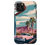Desert Road Trip Retro Car to the Heart Fabulous Las Vegas Case for iPhone 11 Pro