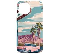 Desert Road Trip Retro Car to the Heart Fabulous Las Vegas Case for iPhone 15