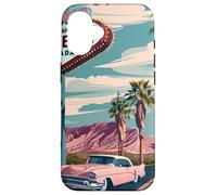 Desert Road Trip Retro Car to the Heart Fabulous Las Vegas Case for iPhone 16