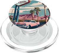 Desert Road Trip Retro Car to the Heart Fabulous Las Vegas PopSockets PopGrip for MagSafe