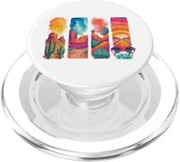 Desert Road Trip Sunset Cactus Vacation Vibes PopSockets PopGrip for MagSafe