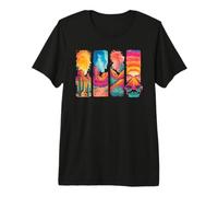 Desert Road Trip Sunset Cactus Vacation Vibes Premium T-Shirt