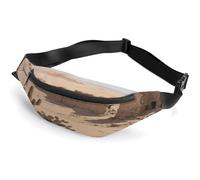 Desert Ruins Fanny Pack for Men&Women,Crossbody Bag with Adjustable Strap,Chest Pack for Running Travel