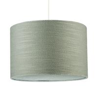 Happy Homewares Desert Sage Green Textured Linen Pendant Lighting Shade with Diffuser