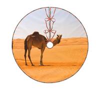 Desert Sand Camel Print Christmas Tree Skirt Festive Decoration For The Perfect Holiday Ambience