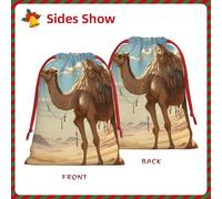 Desert Sand Camel Print Gift Drawstring Bag Reusable Pouch Birthday Presents Wedding Daily Organizing Events