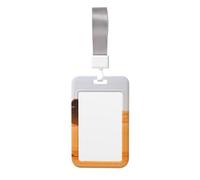 Desert Sand Camel Print Id Badge Holder Sliding Card Holder Vertical Card Protector Cover Case Teacher Lanyard for Office Women Men