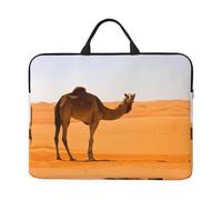 Desert Sand Camel Printed 14in Laptop Case Sleeve Bag â€“ Portable Handle & Zipper â€“ Ideal for Travel, Business & Office Use