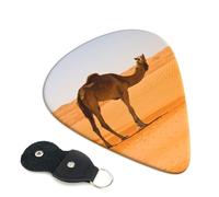 Desert Sand Camel Printed Guitar Picks 6 Pcs Guitar Plectrum Acoustic Electric Guitar Pick For Bass Electric Acoustic Guitars Ukulele Thin Medium Thick Set 0.96mm
