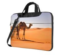 Desert Sand Camel Ultra-Thin Portable Shoulder Laptop Bag â€“ Lightweight Handheld Computer Bag With Padded Protection, Multiple Carry Options & Stylish Design