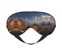 Desert Scenery Print Satin Sleep Mask & Eye Mask | Deep Dream Sleep Masks for Women & Men | Soft Sleeping Eye Mask to Nourish Skin