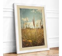 Desert Sentinels Rustic Framed Wall Art Print A3 (42×29.7cm) White, Wall Decor for Living Room, Bedroom, Office & Home, Ready to Hang, Art Gift