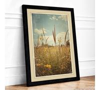 Desert Sentinels Rustic Framed Wall Art Print A4 (29.7×21cm) Black, Wall Decor for Living Room, Bedroom, Office & Home, Ready to Hang, Art Gift