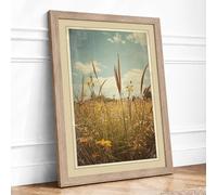 Desert Sentinels Rustic Framed Wall Art Print A4 (29.7×21cm) Oak, Wall Decor for Living Room, Bedroom, Office & Home, Ready to Hang, Art Gift