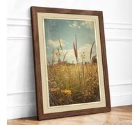 Desert Sentinels Rustic Framed Wall Art Print A4 (29.7×21cm) Walnut, Wall Decor for Living Room, Bedroom, Office & Home, Ready to Hang, Art Gift