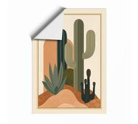 Desert Sentinels Vintage Unframed Wall Art Print A4 (29.7×21cm), Wall Decor for Living Room, Bedroom, Office & Home, Art Gift