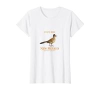 Desert Spirit New Mexico Greater Roadrunner Value Graphic T-Shirt, Women, White, M