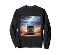 Desert Storm Trucker Truck Driver Truck Lover Lightning Sweatshirt