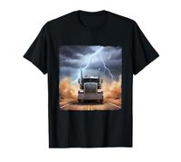 Desert Storm Trucker Truck Driver Truck Lover Lightning T-Shirt