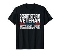 Desert Storm Veteran Serving with Honor and Pride T-Shirt