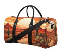 Desert Sunrise Foldable Travel Duffle Bag Waterproof Sports Gym Bag with Shoulder Straps
