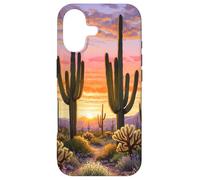 Desert Sunset Case Cactus Wildflower Arizona Landscape Art Case for iPhone 17