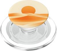 Desert Sunset Sahara Minimal Landscape Abstract Dunes Design PopSockets PopGrip for MagSafe