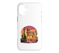 Desert Sunset Wolf Case for iPhone 16 Plus