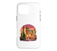 Desert Sunset Wolf Case for iPhone 16 Pro Max