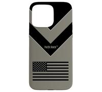 Desert Tan American Flag Tactical Military Patriotic Design Case for iPhone 15 Pro Max