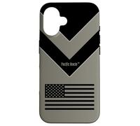 Desert Tan American Flag Tactical Military Patriotic Design Case for iPhone 16