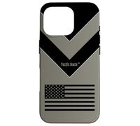 Desert Tan American Flag Tactical Military Patriotic Design Case for iPhone 16 Pro