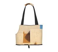 Desert Temple Pet Tote Bag Foldable Handbag Carrier for Small Dogs Cats Puppy Portable Travel Shoulder