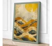 Desert Under Stars Boho Canvas Wall Art Print 24x16 Inch (61 x 41 cm)