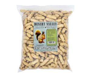 Desert Valley Supply Premium Quality Raw Peanuts in Shell - 2 Pounds - All-Natural Food for Squirrels, Deer, Birds, and Other Wildlife Animals - Grown in The USA for Healthy Nutrition