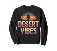 Desert Vibes Cactus Graphic, Southwestern Sunset Mood Sweatshirt