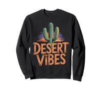 Desert Vibes Cactus Graphic, Southwestern Sunset Mood Sweatshirt