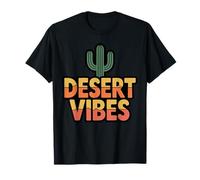 Desert Vibes Cactus Graphic, Southwestern Sunset Mood T-Shirt