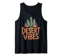 Desert Vibes Cactus Graphic, Southwestern Sunset Mood Tank Top