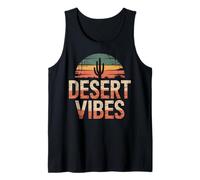 Desert Vibes Cactus Graphic, Southwestern Sunset Mood Tank Top