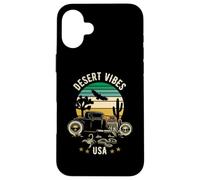 Desert Vibes Southwest USA Hotrod Retro Style Design Case for iPhone 16 Plus