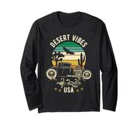 Desert Vibes Southwest USA Hotrod Retro Style Design Long Sleeve T-Shirt