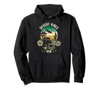 Desert Vibes Southwest USA Hotrod Retro Style Design Pullover Hoodie