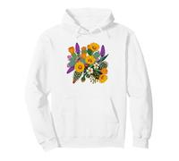 Desert Wildflower Chaser Botanical Collection Floral Art Pullover Hoodie